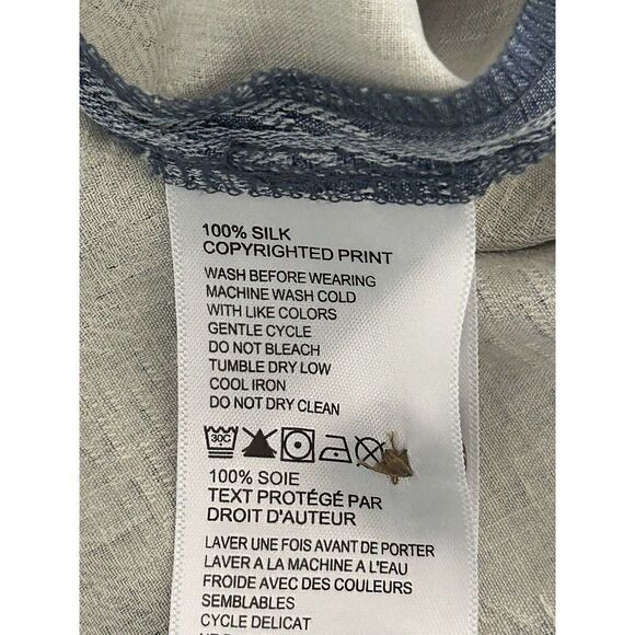 TOMMY BAHAMA Palms Over Miami Silk Button Down Shirt T318389 Medium - Picture 6 of 8